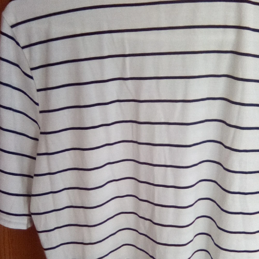 Garnet Hill Navy Striped Short Sleeve Tee - Picture 8 of 11